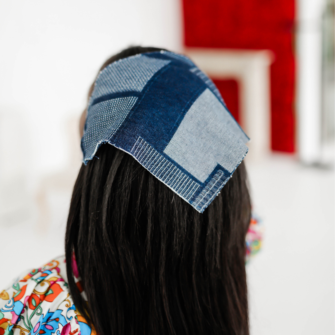 The Textured Denim Bandana